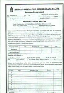 khatha registration