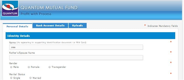 E-KYC process quantum mutual fund