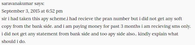 Blog reader comment 2