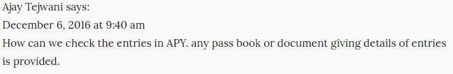 Blog reader comment