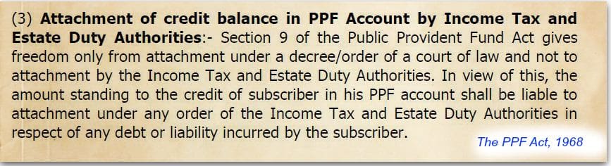 Creditor proof investments PPF no court attachement Public Provident Fund deposits pic
