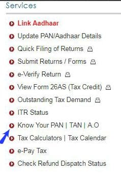 Know your PAN number status pic