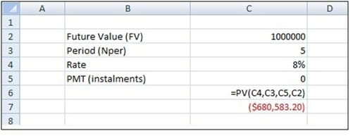 Case 5 Calculation of Present value of investment financial goal time value of money calculations