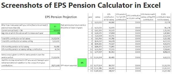 How to calculate Higher EPS Pension more EPF pension calculator online how much higher EPF EPS Pension i will get latest supreme court judgement