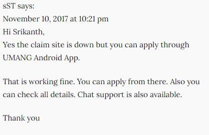 Online EPF withdrawal through Umang app mobile app by Government