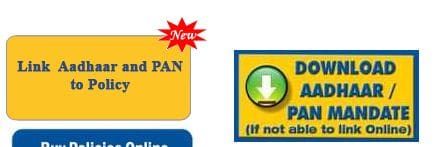 Unable to link LIC policies to aadhaar online OTP error download mandate for linking aadhaar pan offline