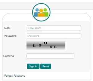 Login to EPFO unified member portal with UAN and password