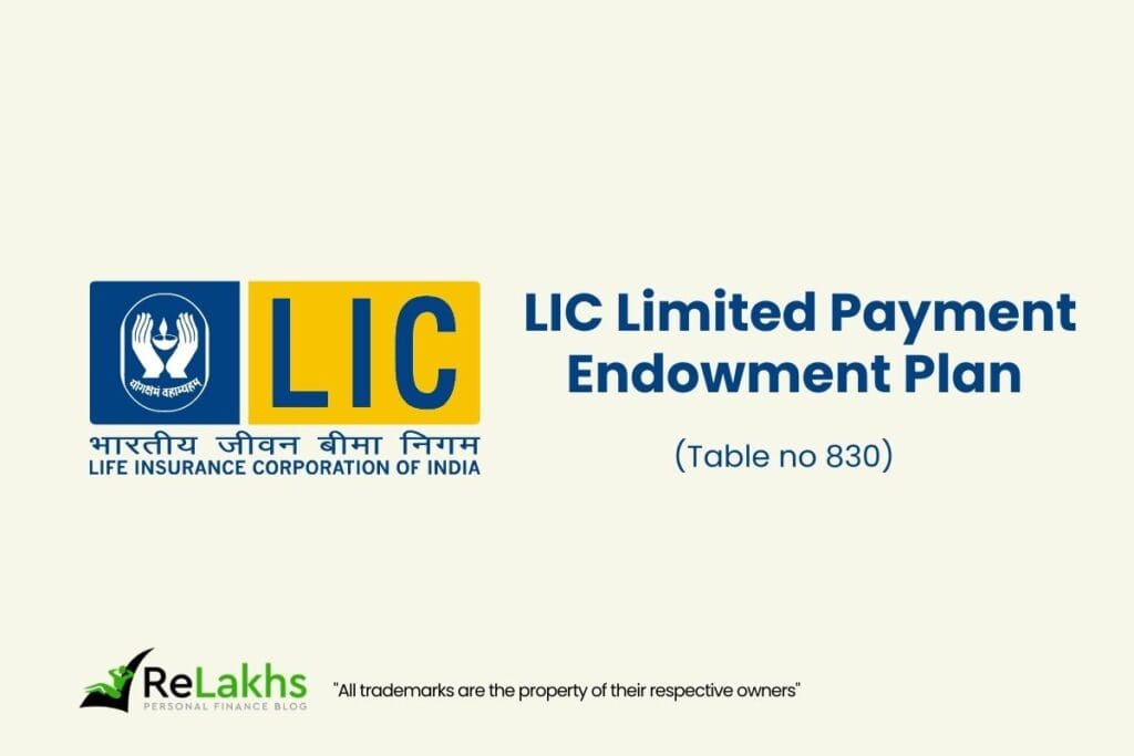 LIC Limited Payment Endowment Plan (Table no 830)