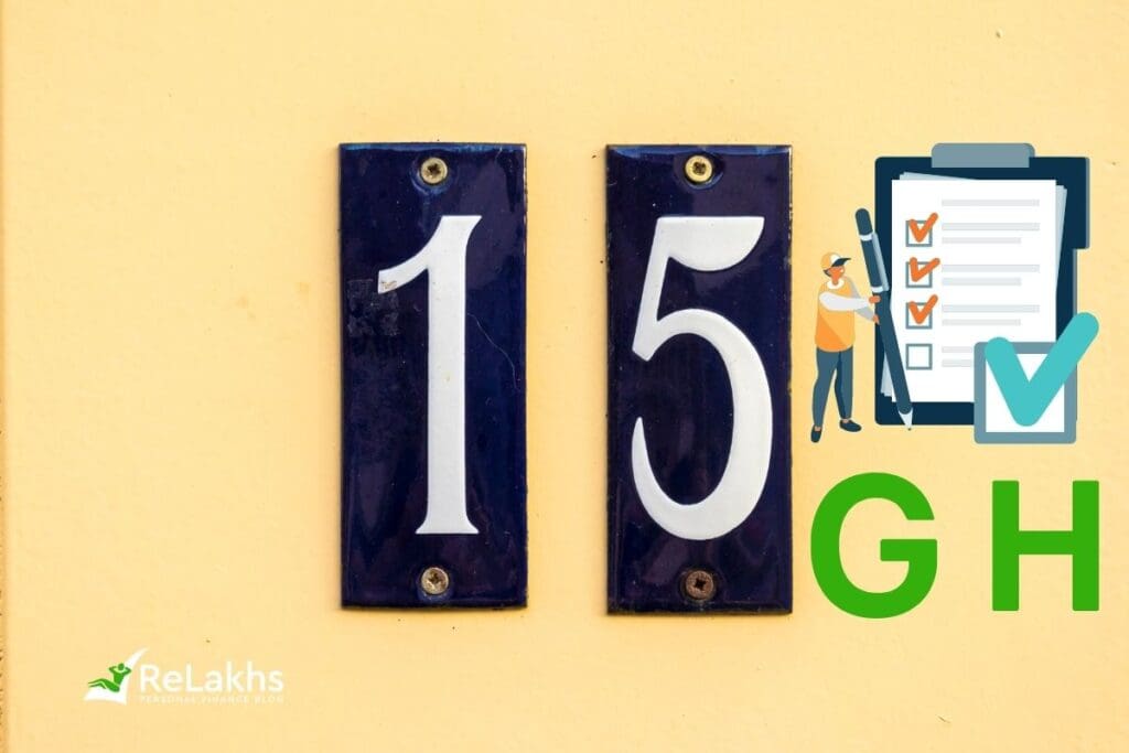 How to fill new Form 15G _ Form 15H