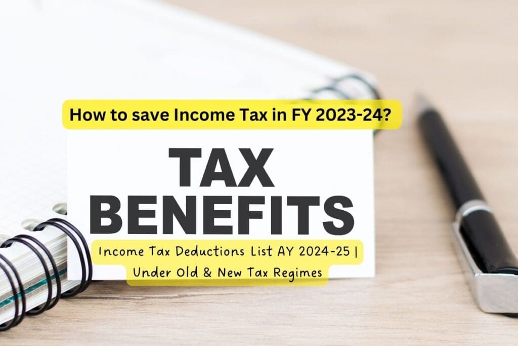 Income Tax Deductions FY 2023-24 AY 2024-25