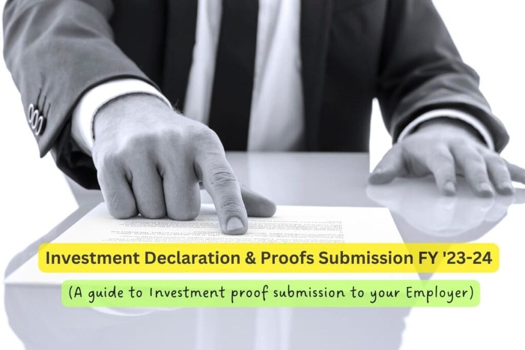 Investment Declaration & Proofs Submission