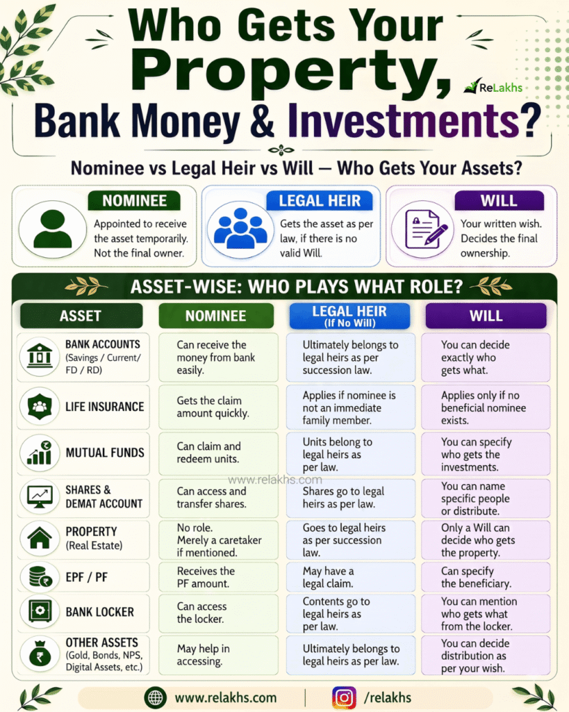 Nominee Vs Legal Heir Vs Will who gets your assets blog